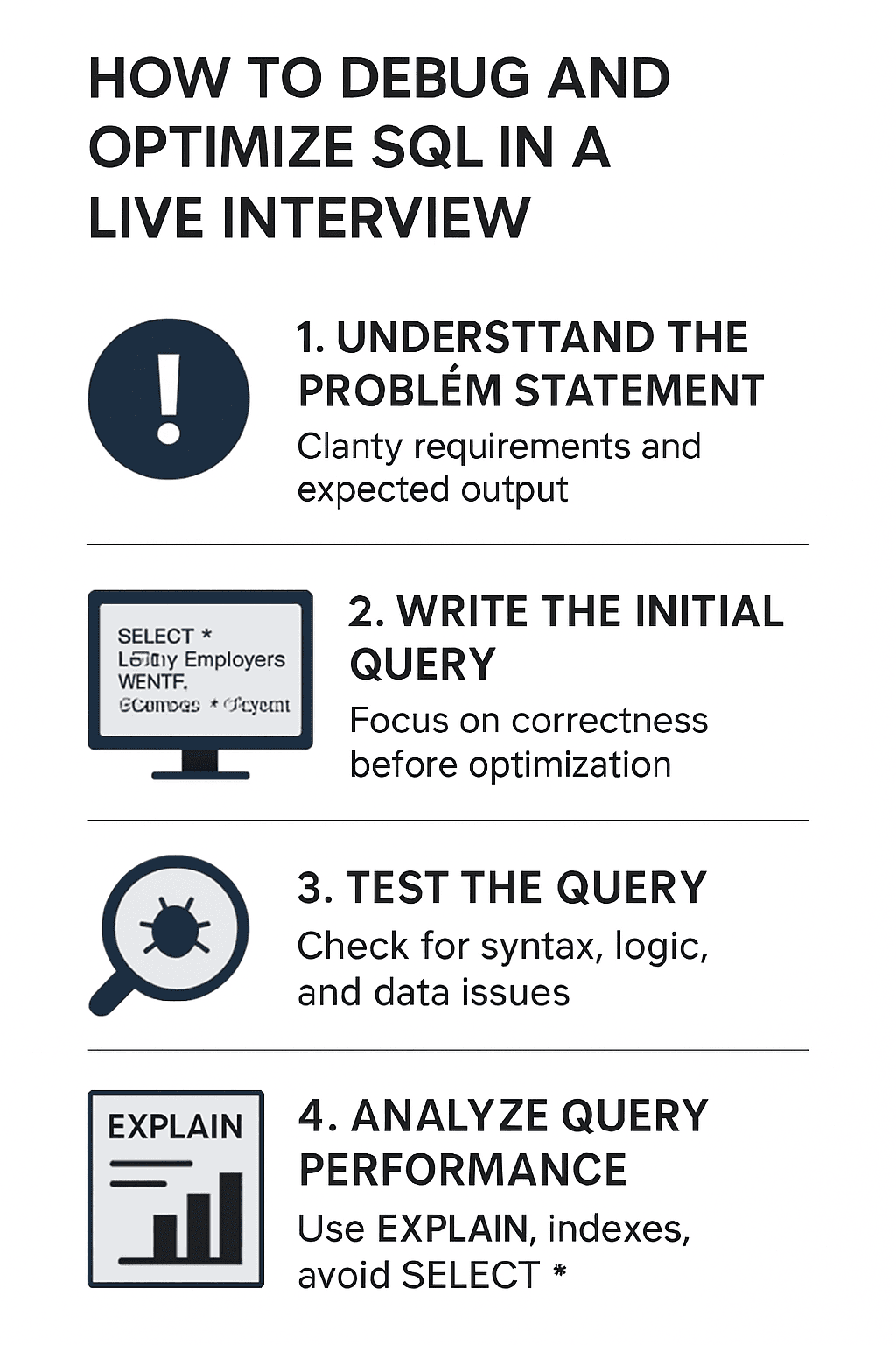 Mastering SQL Debugging & Optimization in Live Interviews