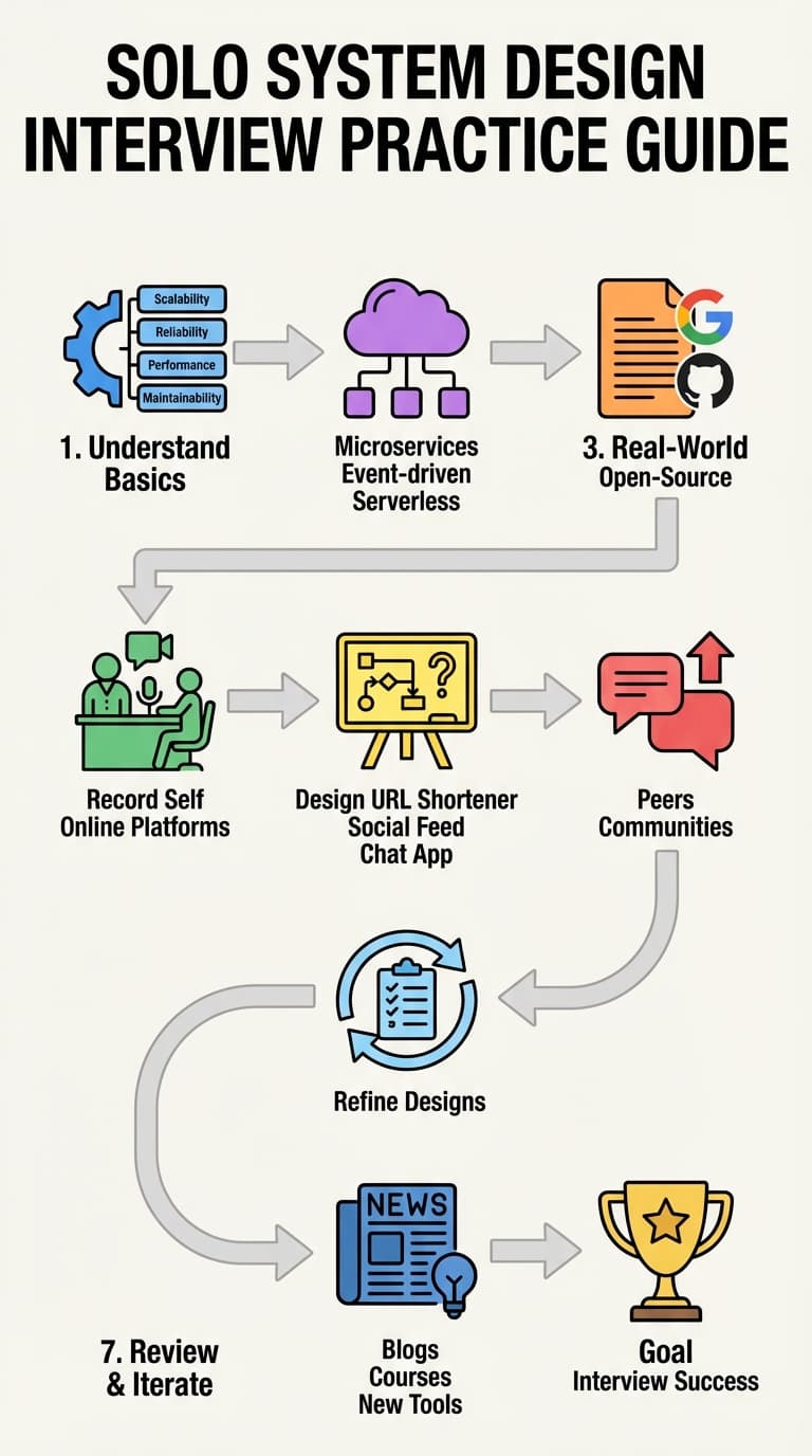 System Design Interview Prep (Solo): A Disciplined 7-Step Routine