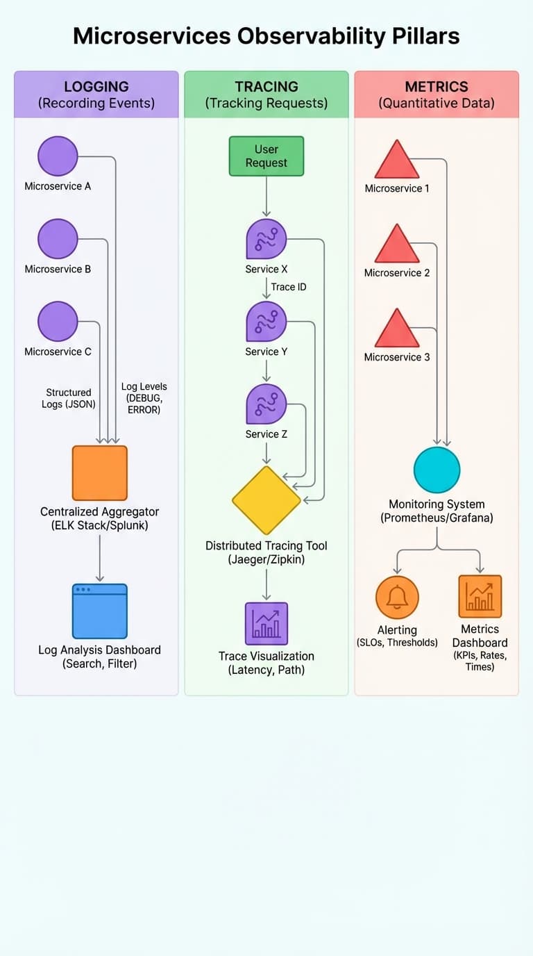 Microservices Observability: The 3 Pillars Interviewers Expect You to Master