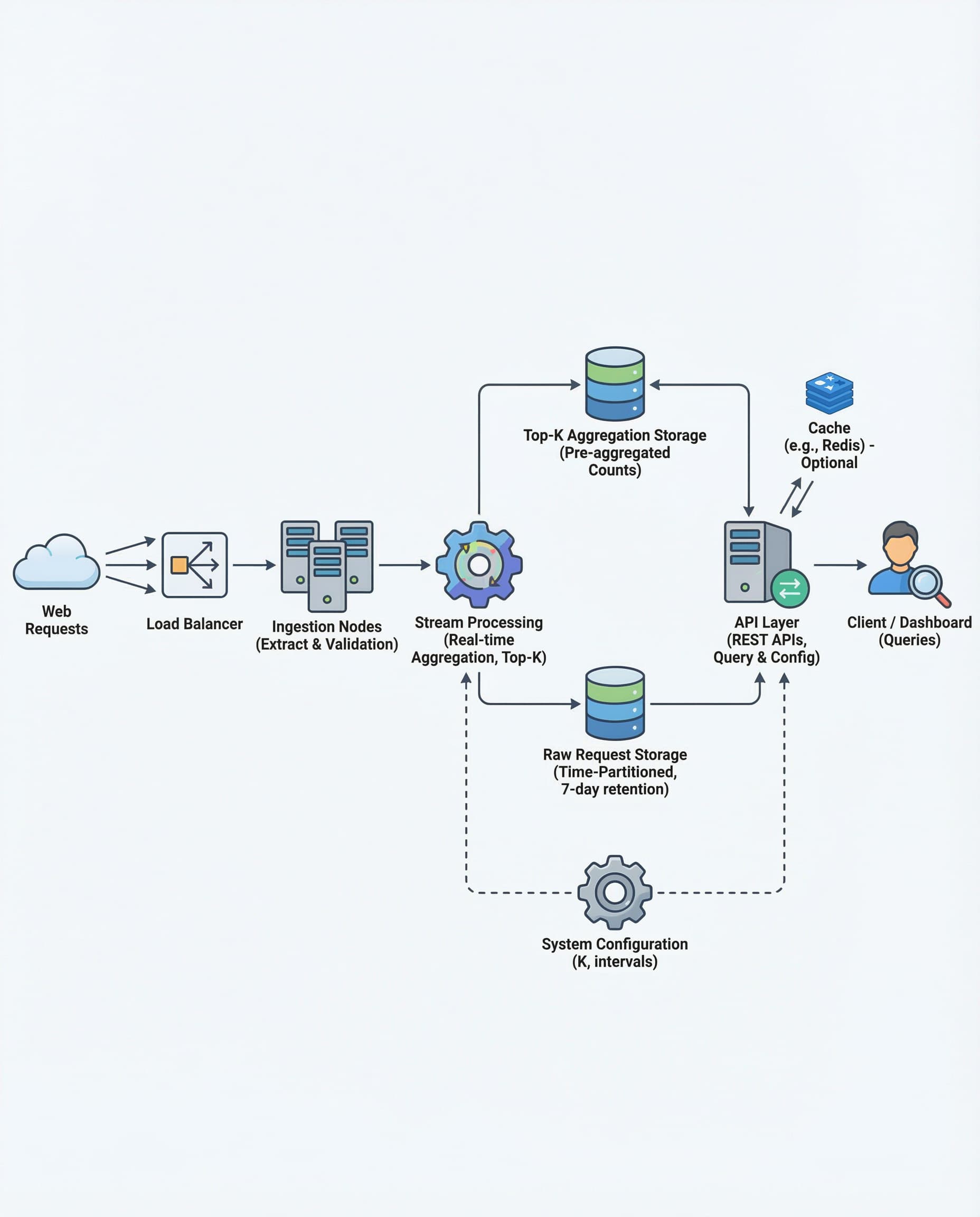 Top‑K at Scale: Why Pre‑Aggregation Beats “Compute on Demand” in Interviews