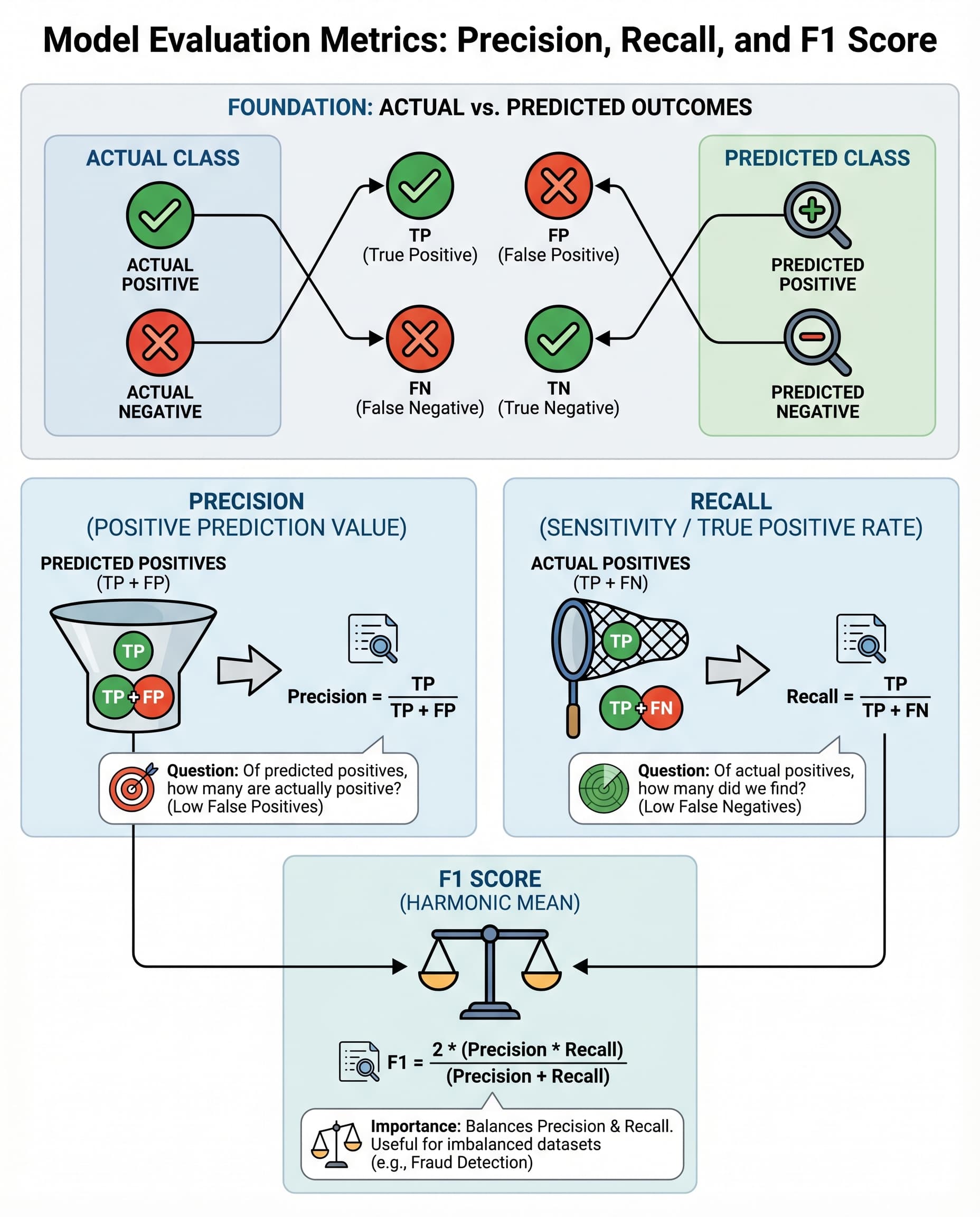 Data Interview Must-Know: Precision vs Recall vs F1 (Stop Mixing Them Up)