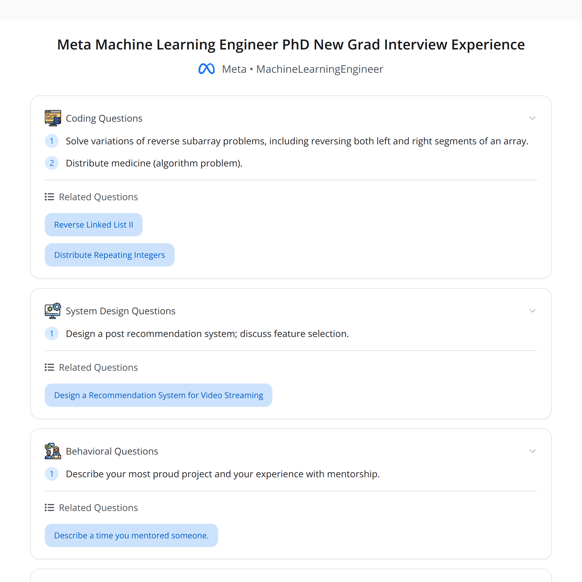 High-Score Interview Experience: Meta MLE (PhD New Grad) — What Actually Got Tested