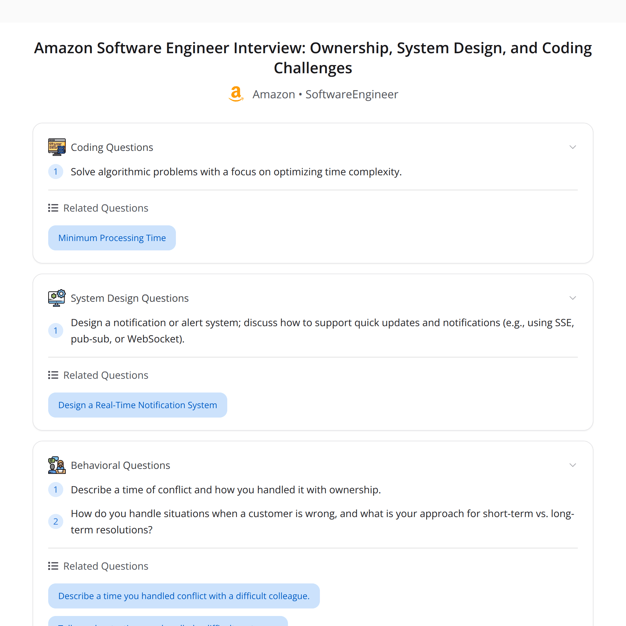 High-Score Amazon SWE Interview Experience (Bugfree Users): Ownership + System Design + Coding