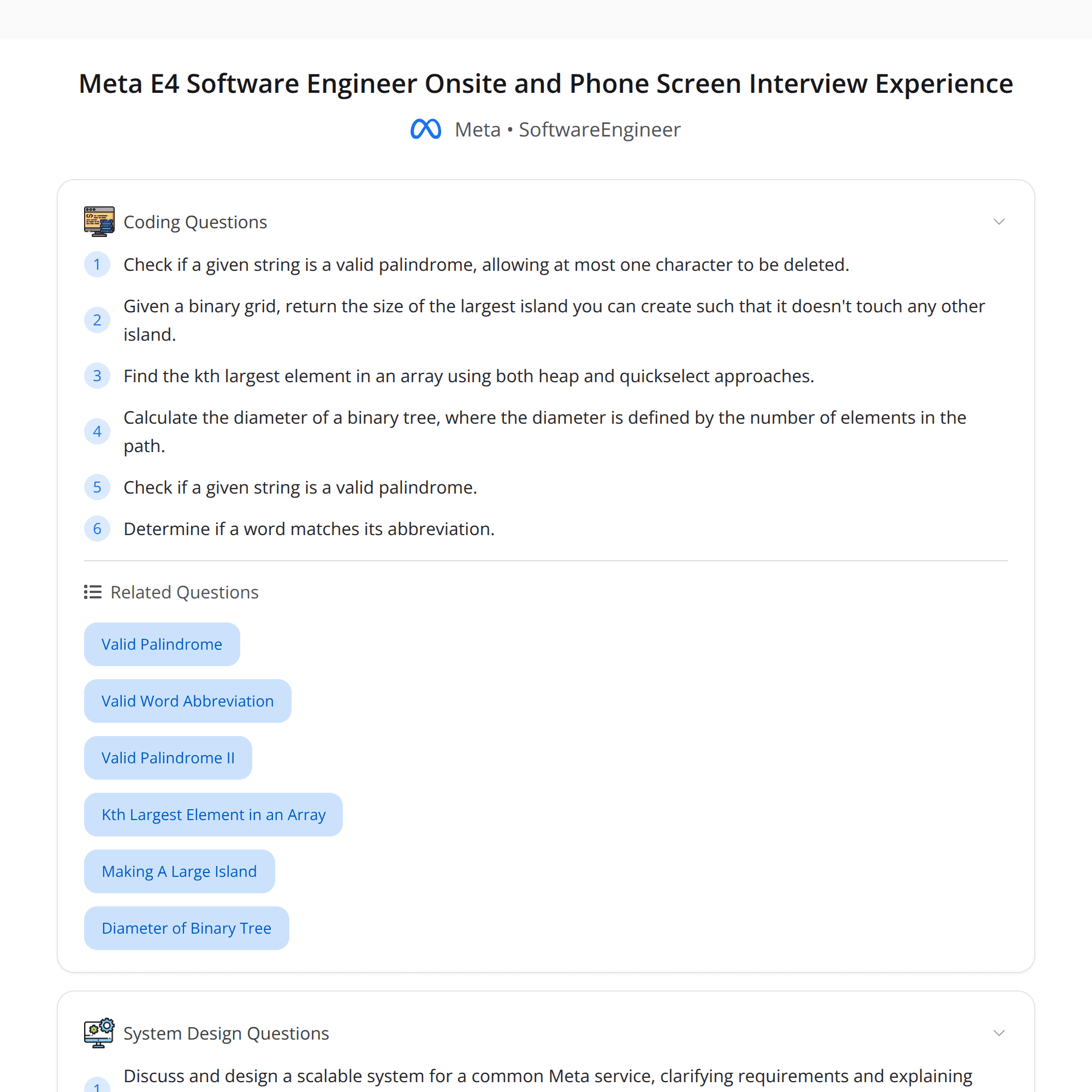 High-Score Meta E4 Interview Experience (Bugfree Users): Phone Screen + Onsite Highlights