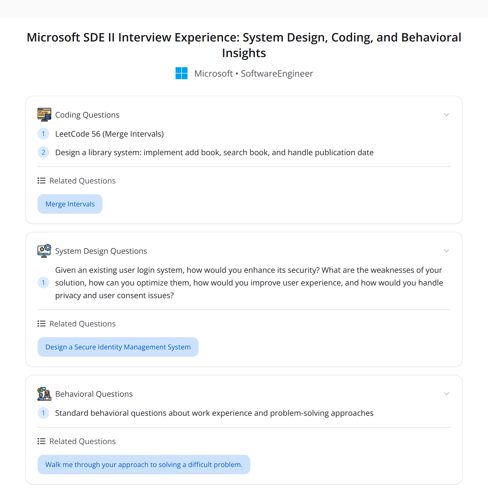 High-Score (Bugfree Users) Microsoft SDE II Interview Experience: System Design + Coding Wins