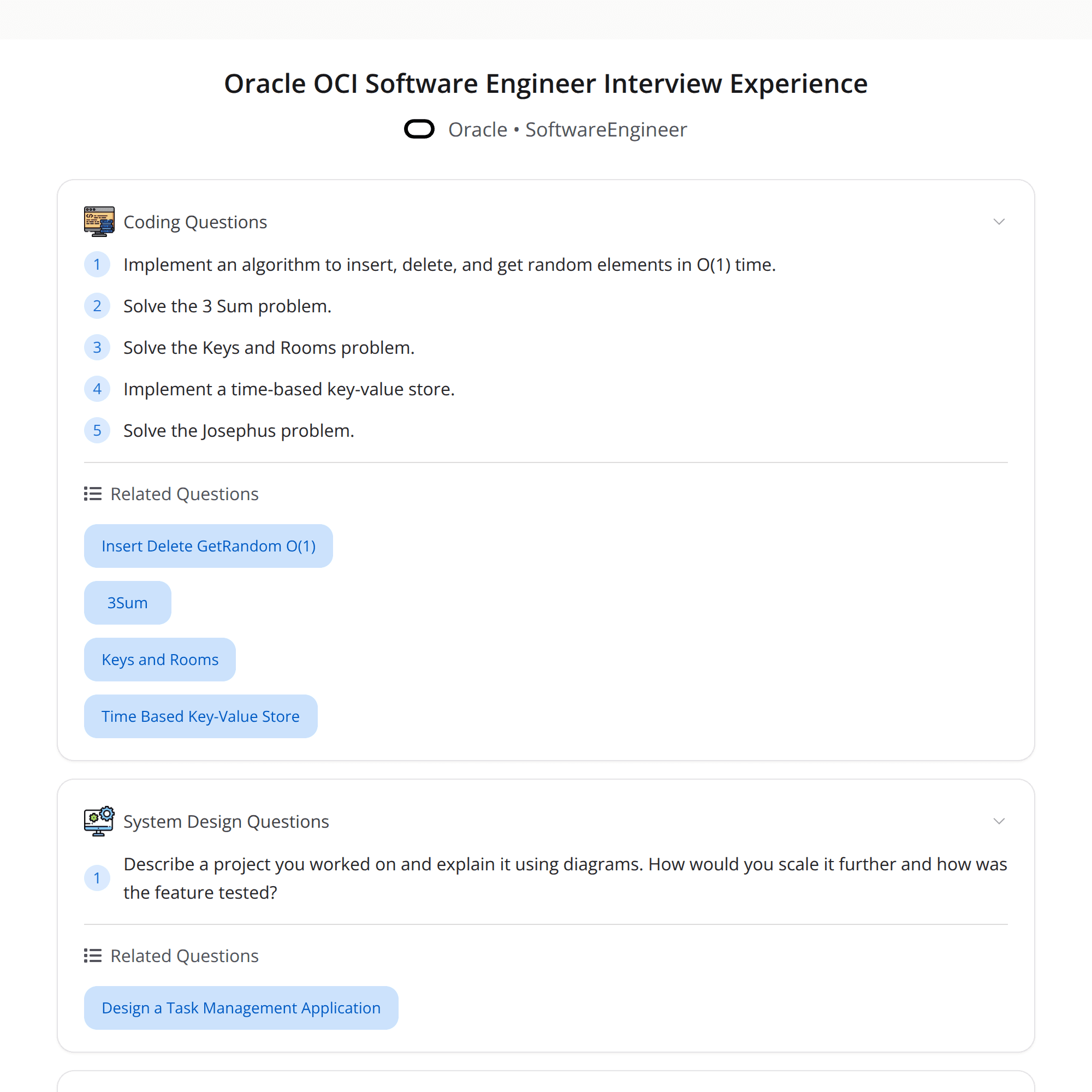 High-Score (Bugfree Users) Interview Experience: Oracle OCI Software Engineer — What They Really Test