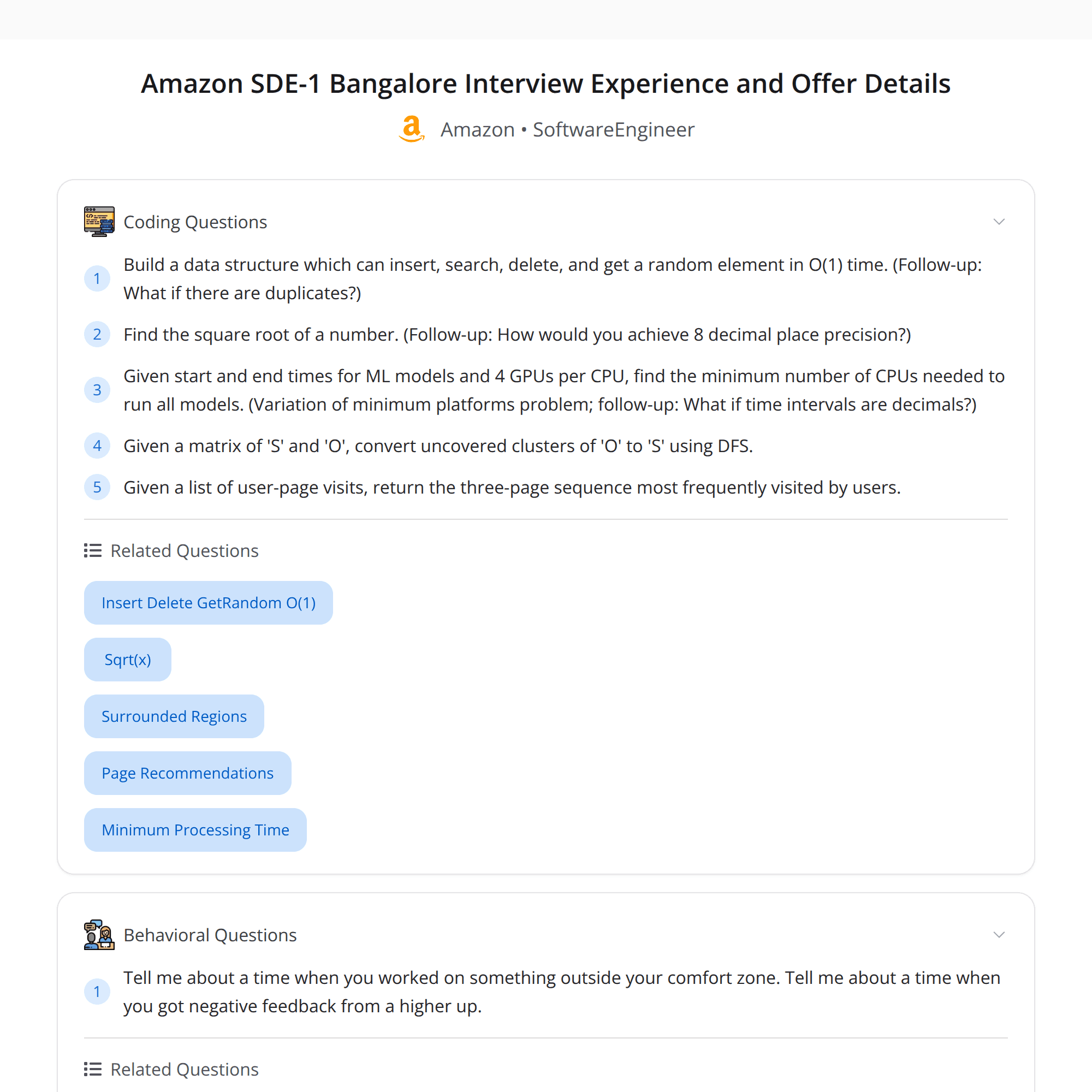 High Score Amazon SDE-1 Interview Experience: Insights from a Bugfree User