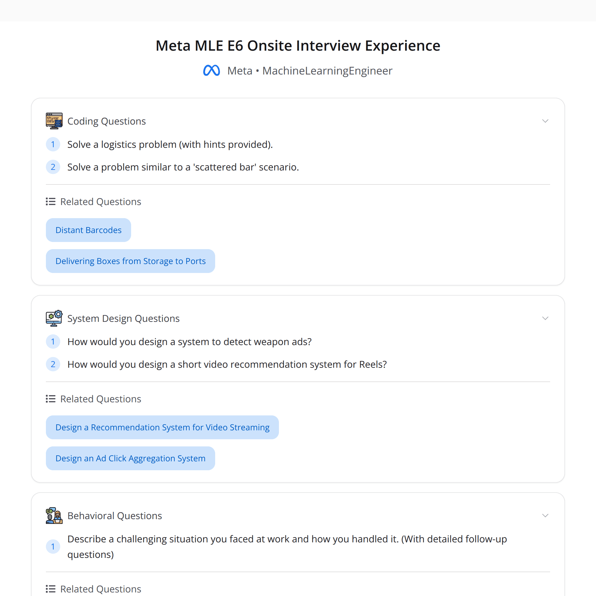 High-Scoring Meta MLE E6 Interview Experience by Bugfree Users: Key Takeaways for Success!
