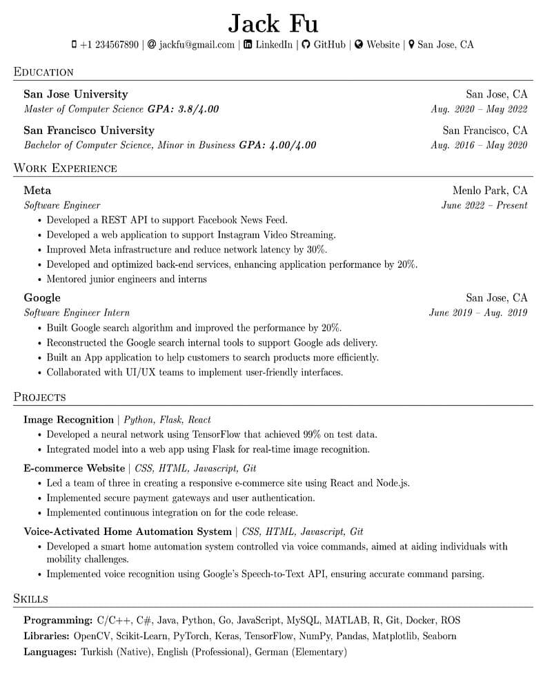 Formatting Mistakes about Resume Building