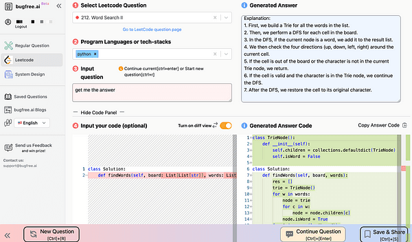 Get yourself prepared for Software Engineer Interviews with bugfree.ai 🚀